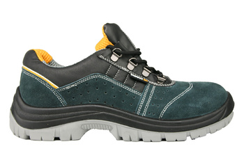 BUTY ROBOCZE LEKKIE SKÓRZANE PÓŁBUTY BHP SKÓRA WELUROWA PRZEWIEWNE S1 R.47