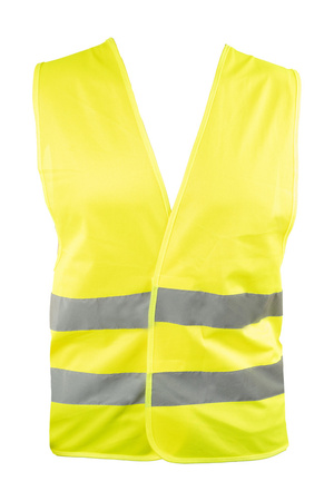KAMIZELKA ODBLASKOWA OSTRZEGAWCZA DROGOWA ROBOCZA ŻÓŁTA Z PASAMI TAŚMA XXL