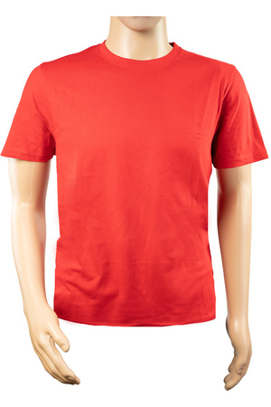 T-SHIRT MĘSKI KOSZULKA PRZEWIEWNA BAWEŁNIANA SPORTOWA CZERWONA 145G L 
