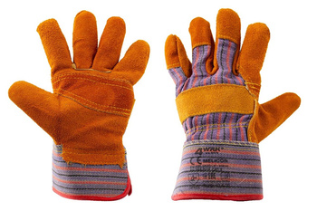 RĘKAWICE ROBOCZE SKÓRZANE rękawice męskie ZAMSZOWE WZMOCNIONA SKÓRA XL