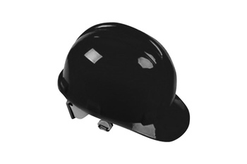 KASK OCHRONNY HEŁM BHP BUDOWLANY ROBOCZY CZARNY HDPE 53-62 CM