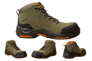 TRZEWIKI ROBOCZE SKÓRZANE BHP buty kompozytowe ochronne z podnoskiem S3 R 47