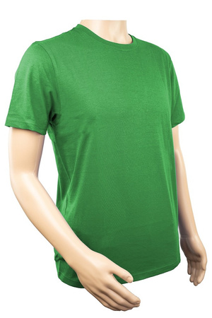 T-SHIRT MĘSKI KOSZULKA PRZEWIEWNA BAWEŁNA TSHIRT SPORTOWY ZIELONY 180G L