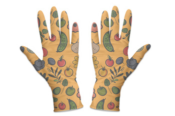 RĘKAWICZKI OGRODOWE robocze MOCNE RĘKAWICE do ogrodu ŻÓŁTE DAMSKIE 6-XS