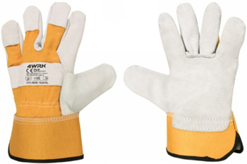 RĘKAWICE ROBOCZE SKÓRZANE rękawiczki robocze BHP SKÓRA WZMOCNIONA 10,5/XL
