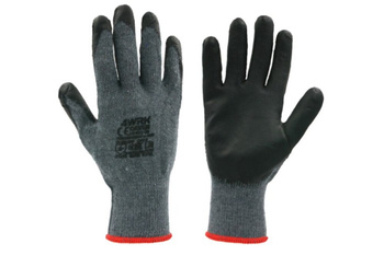 RĘKAWICE ROBOCZE rękawiczki MOCNE SZARE LATEX OBLANE LATEKSEM 10/XL