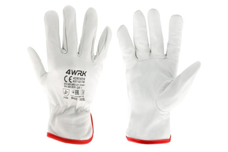 RĘKAWICE SKÓRZANE rękawiczki robocze SKÓRA KOZIA 4DRIVER 10/XL