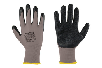 RĘKAWICE SZARE ROBOCZE POROWATE LATEKS 11/XXL