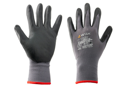 NYLONOWE RĘKAWICE ROBOCZE WYTRZYMAŁE NYLON SPANDEX NITRYL PVC XL-10