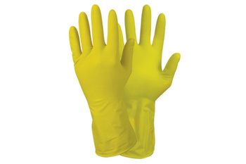 RĘKAWICE rękawiczki lateksowe WIELORAZOWE gospodarcze żółte rozmiar 9/L