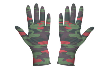 RĘKAWICZKI OGRODOWE MOCNE ROBOCZE RĘKAWICE OCHRONNE BHP MĘSKIE CZERWONE L