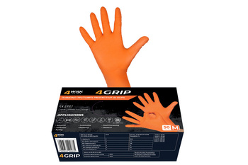 Rękawice 4WRK 4GRIP RĘKAWICE NITRYLOWE BEZPUDROWE DIAMOND rozmiar 11/XXL