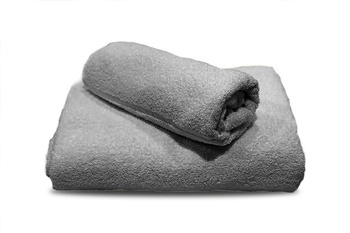 MERINO ręcznik 70% CO/30% PES, 500G jasny szary 70X140