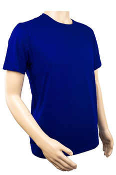 T-SHIRT MĘSKI KOSZULKA PRZEWIEWNA BAWEŁNA TSHIRT SPORTOWY GRANAT 145G XL